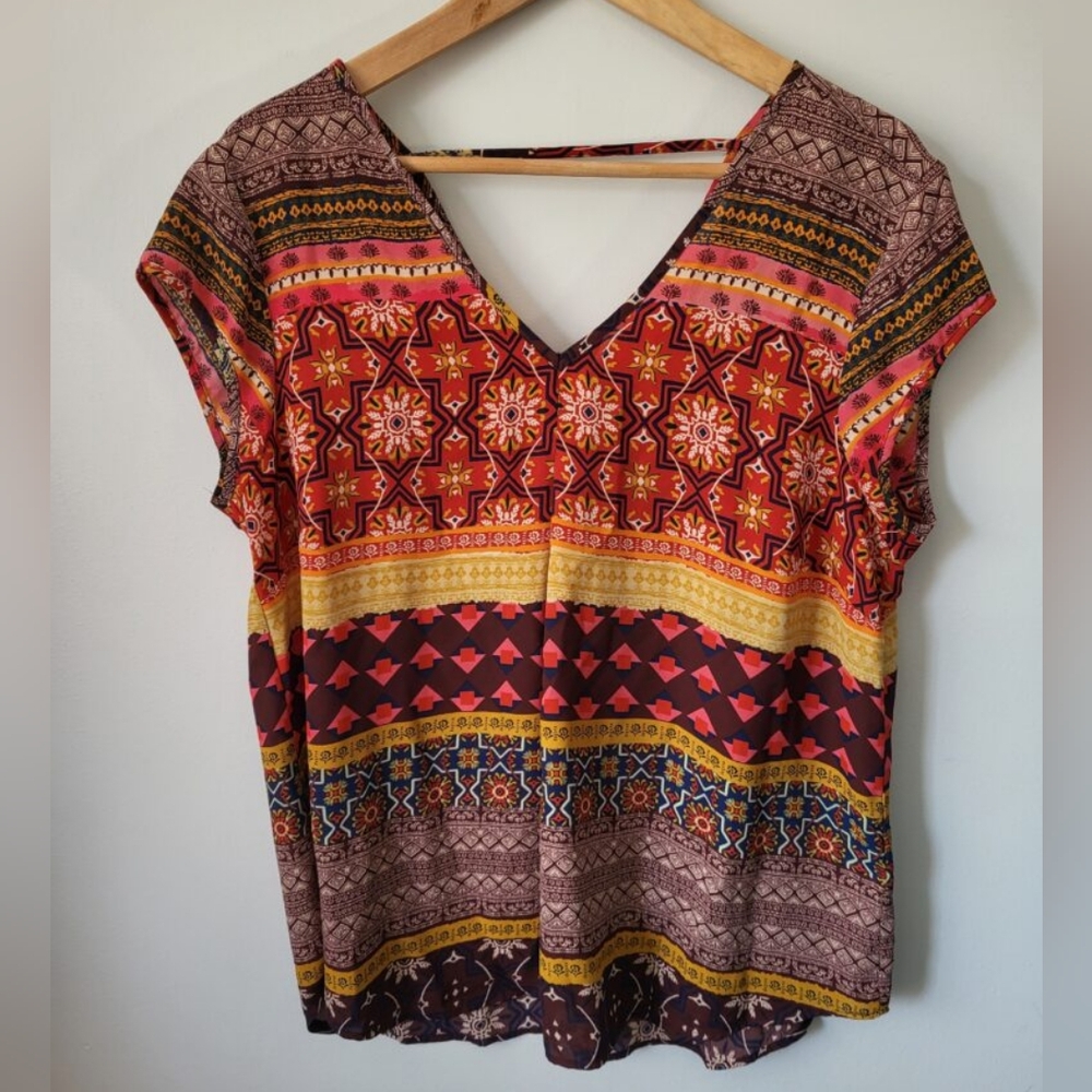 DR2 Multicolor Bohemian Blouse